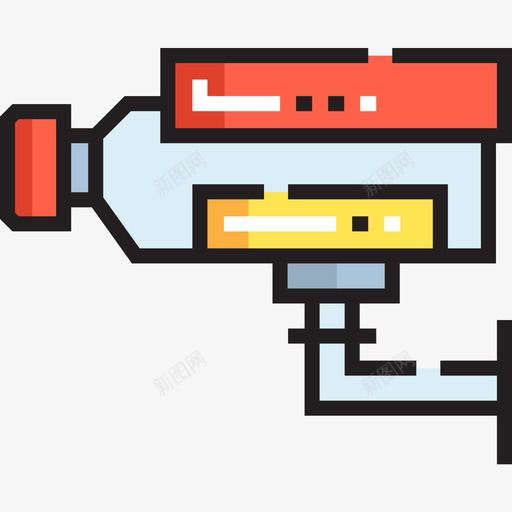 安全摄像头保护和安全6线性颜色图标svg_新图网 https://ixintu.com 保护 安全 摄像头 线性 颜色