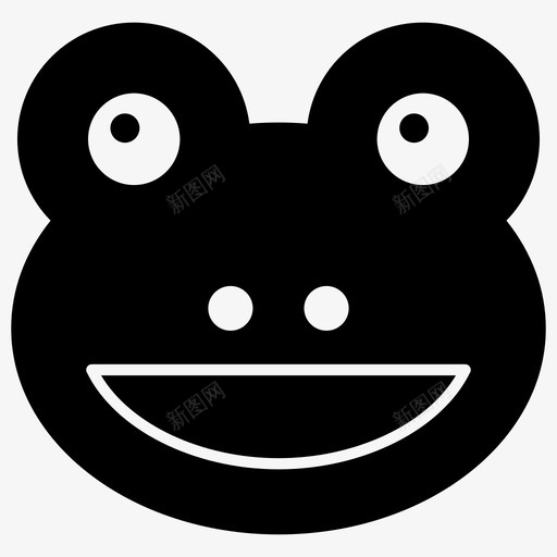 青蛙表情表情符号情感图标svg_新图网 https://ixintu.com 图标 情感 笑脸 符号 表情 青蛙