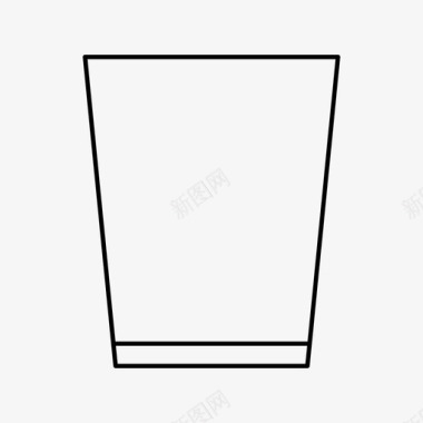 玻璃饮料口渴图标图标