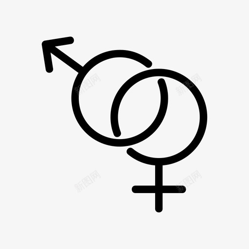 性别女性性图标svg_新图网 https://ixintu.com 女性 形状和符号 性 性别 性骚扰 符号