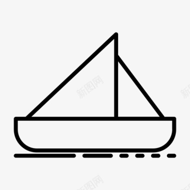 船游船帆船图标图标