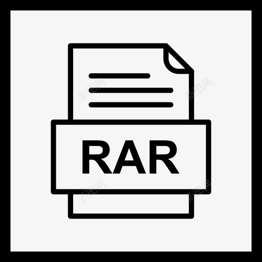 rar文件文件图标文件类型格式svg_新图网 https://ixintu.com 41种 rar 图标 文件 格式 类型