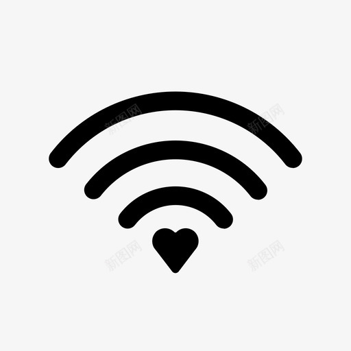 wifi互联网千禧年图标svg_新图网 https://ixintu.com wifi 互联网 信号 千禧 无线