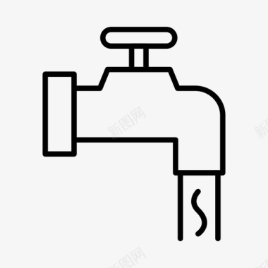 水龙头浴室卫生间图标图标