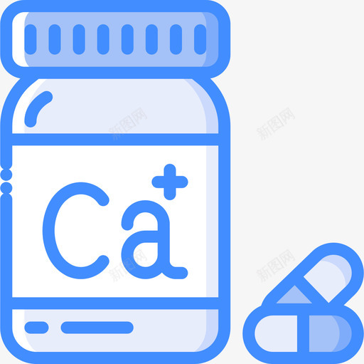 钙牙科7蓝色图标svg_新图网 https://ixintu.com 牙科 蓝色