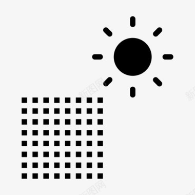 太阳能生态太阳能电池板图标图标