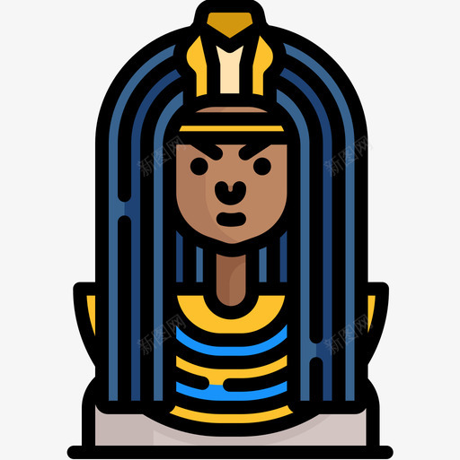 埃及埃及11线性颜色图标svg_新图网 https://ixintu.com 埃及 埃及11 线性颜色