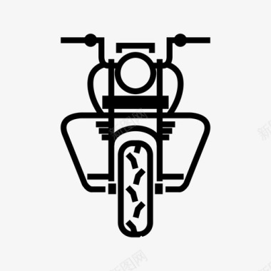 摩托车经典哈雷戴维森图标图标