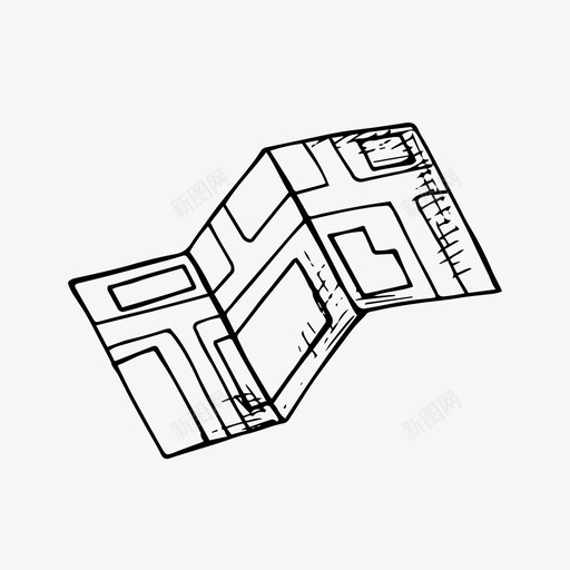 地图涂鸦手绘图标svg_新图网 https://ixintu.com 位置 图钉 地图 手绘 涂鸦
