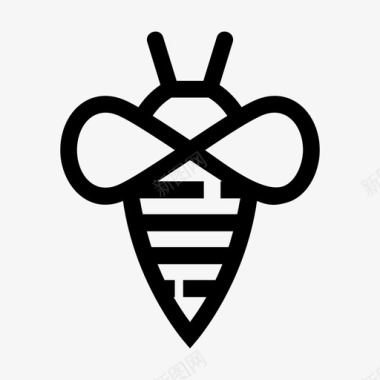 蜜蜂动物虫子图标图标