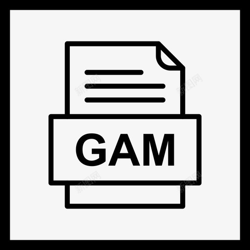 gam文件文件图标文件类型格式svg_新图网 https://ixintu.com 41种文件格式 gam文件文件图标 文件类型 格式