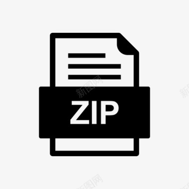 zip文件文档图标文件类型格式图标