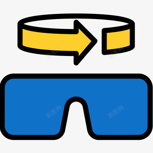 3d眼镜vr7线性彩色图标svg_新图网 https://ixintu.com 3d vr 彩色 眼镜 线性