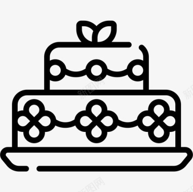蛋糕婚礼183直系图标图标