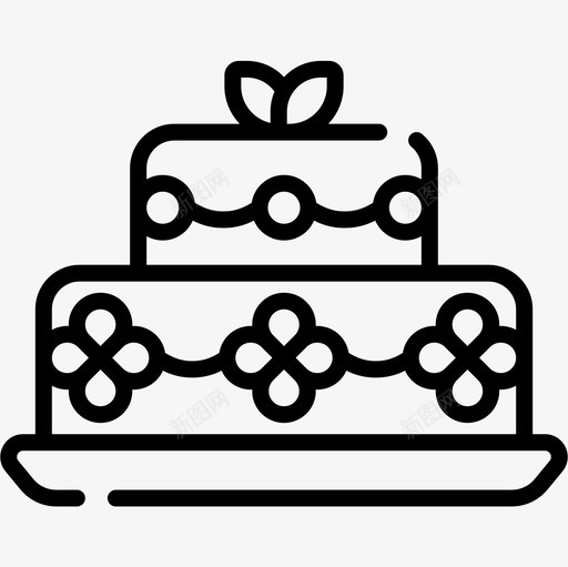 蛋糕婚礼183直系图标svg_新图网 https://ixintu.com 婚礼183 直系 蛋糕