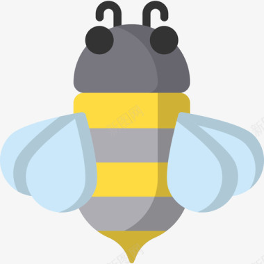 蜜蜂自然71扁平图标图标