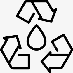 汽油回收回收生态燃料图标高清图片