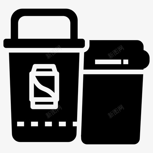 垃圾分类垃圾箱垃圾桶图标svg_新图网 https://ixintu.com 分类 回收站 图标 垃圾 垃圾桶 垃圾箱 符号
