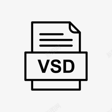 vsd文件文件图标文件类型格式图标