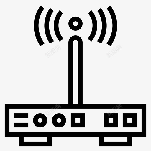 路由器业务321线性图标svg_新图网 https://ixintu.com 业务 线性 路由器