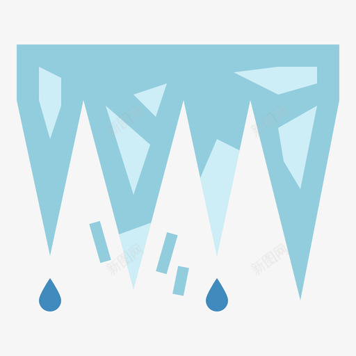 ICICCLEWinter70Flat图标svg_新图网 https://ixintu.com Flat ICICCLE Winter