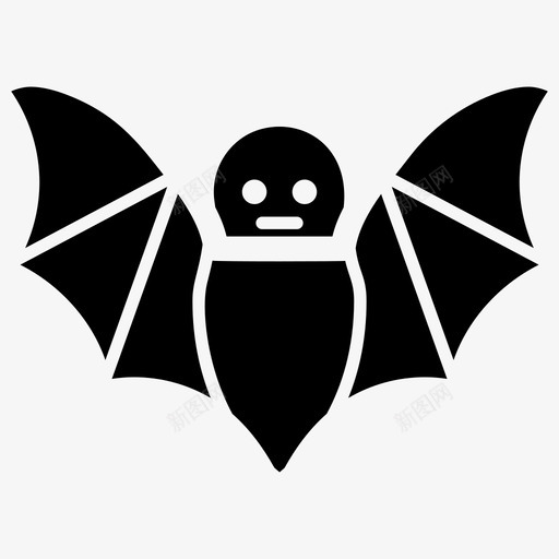 蝙蝠动物哺乳动物图标svg_新图网 https://ixintu.com 动物 哺乳动物 图标 微型 符号 蝙蝠 表情