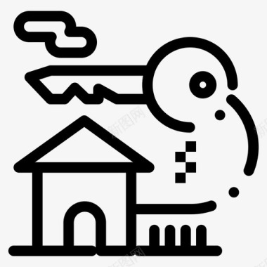 家房子房子钥匙图标图标