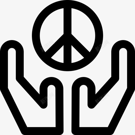 和平慈善61直系图标svg_新图网 https://ixintu.com 和平 慈善 直系