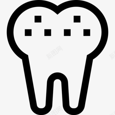 脏牙牙医43线状图标图标
