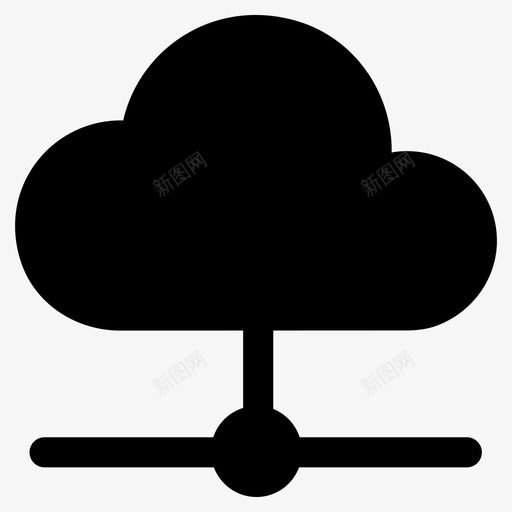 云共享云计算云网络图标svg_新图网 https://ixintu.com 云共享 云技术 云服务器 云网络 云计算 数据分析字形图标