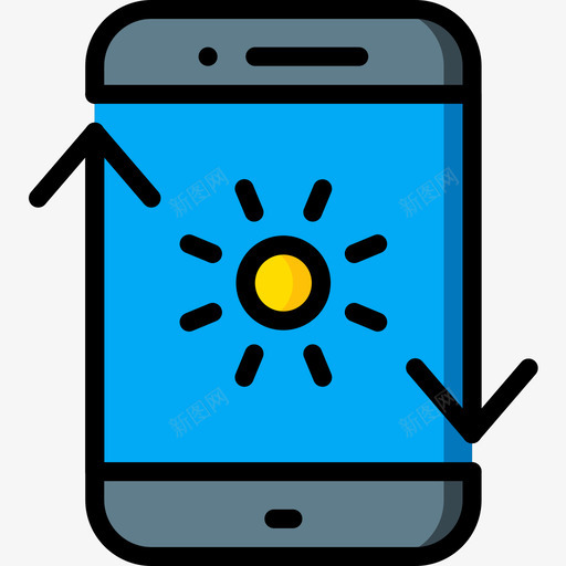 智能手机移动接口5线性颜色图标svg_新图网 https://ixintu.com 手机 接口 智能 移动 线性 颜色