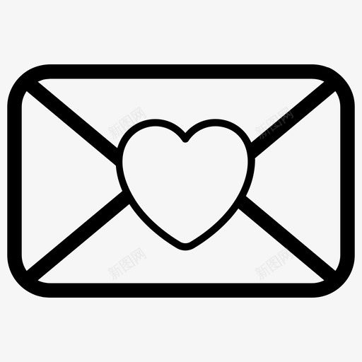 情书情人节邮件表情符号图标svg_新图网 https://ixintu.com 情书 情人节 符号 表情 邮件
