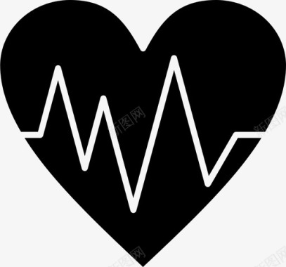 心电图心跳心脏心电图图标图标