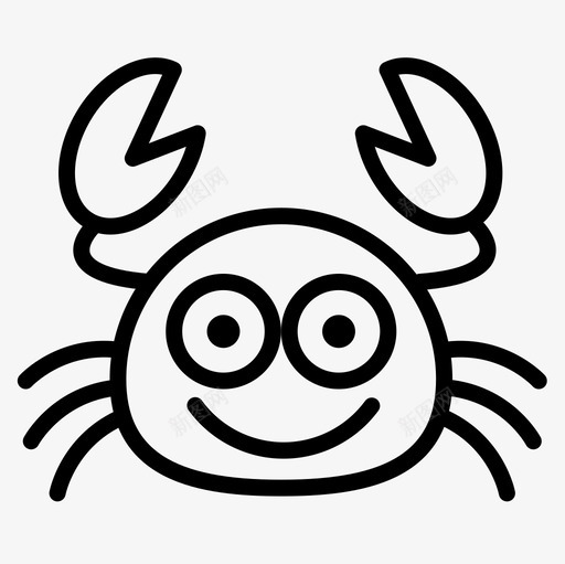 螃蟹动物44直系图标svg_新图网 https://ixintu.com 动物 直系 螃蟹