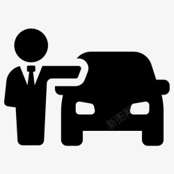 汽车销售素材汽车销售商汽车服务商司机图标高清图片