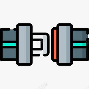 安全带保护安全12线性颜色图标图标