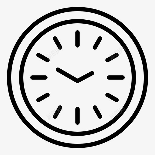 时钟时间墙图标svg_新图网 https://ixintu.com 商业 战略 时钟 时间 财务