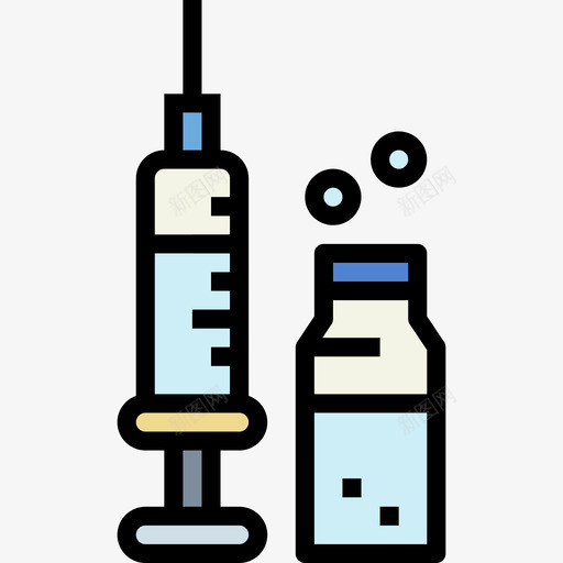 注射器大学33线性颜色图标svg_新图网 https://ixintu.com 大学33 注射器 线性颜色