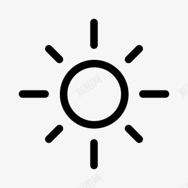 阳光明媚夏日阳光明媚天气晴朗图标图标