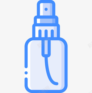 喷雾瓶容器4蓝色图标图标