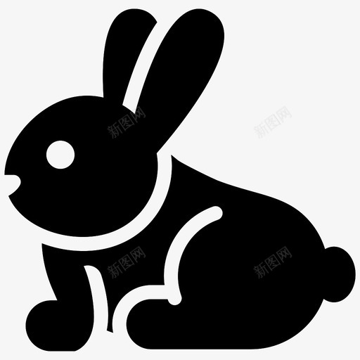 兔子动物啮齿动物图标svg_新图网 https://ixintu.com 兔子 动物 啮齿 图标 终极 雕文