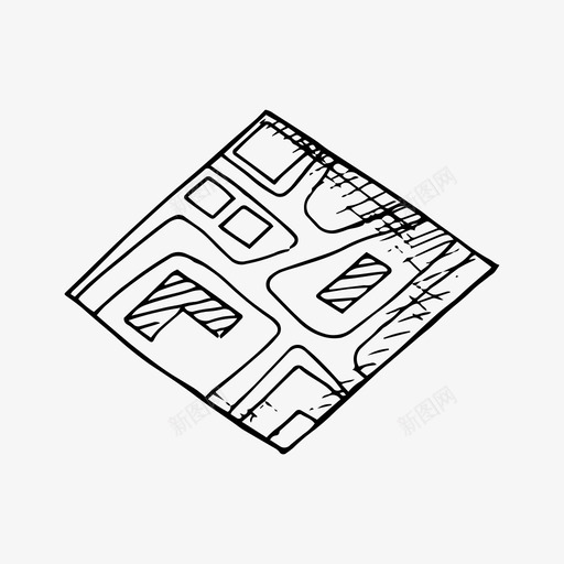 地图定位行程图标svg_新图网 https://ixintu.com 地图 定位 行程