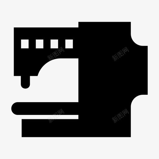 缝纫机工艺裁缝图标svg_新图网 https://ixintu.com 工艺 缝纫机 裁缝