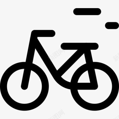 自行车生态164填充图标图标
