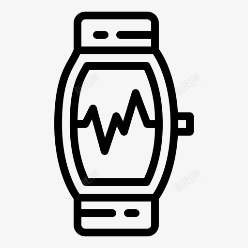 智能手表苹果小工具图标svg_新图网 https://ixintu.com 可穿戴 可穿戴小工具 小工具 智能手表 苹果