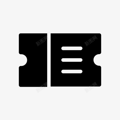 门票夏季图标svg_新图网 https://ixintu.com 夏季 门票