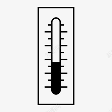 温度计气候测量图标图标