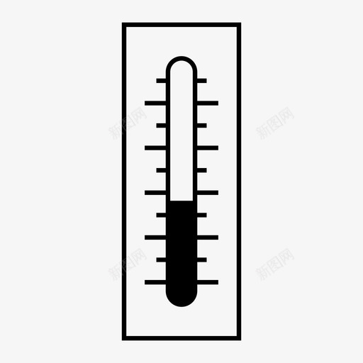 温度计气候测量图标svg_新图网 https://ixintu.com 单位 天气 气候 测量 温度 温度计