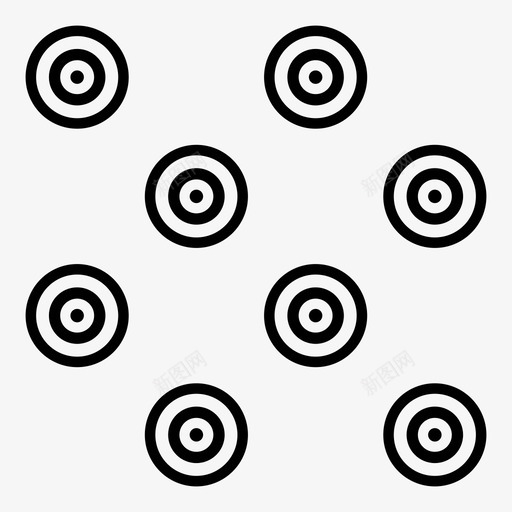 图案画笔圆圈图标svg_新图网 https://ixintu.com 图案 圆圈 瓷砖 画笔 重复图案