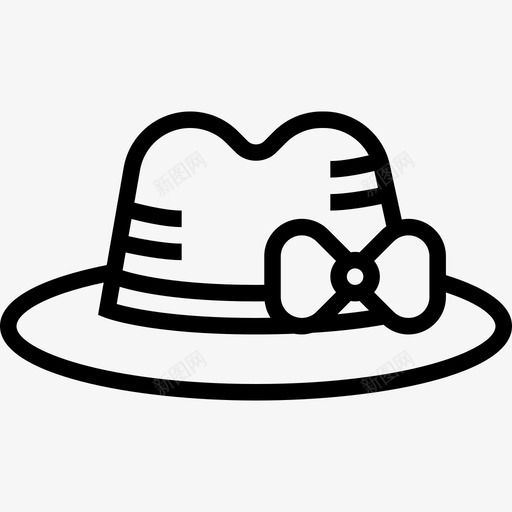 帽子野餐元素直线型图标svg_新图网 https://ixintu.com 元素 帽子 直线 线型 野餐